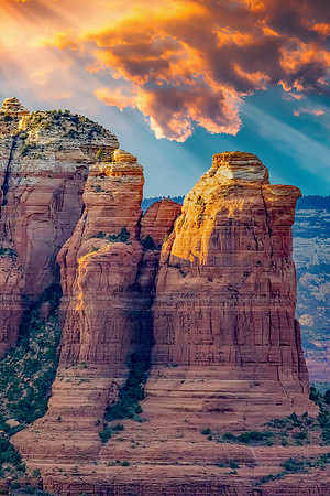 "Coffee Pot Rock Sunset"
