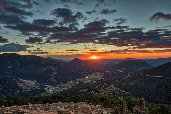"Rainbow Curve Sunrise"