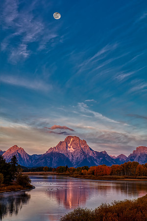 "Daylight Moon Over Oxbow"