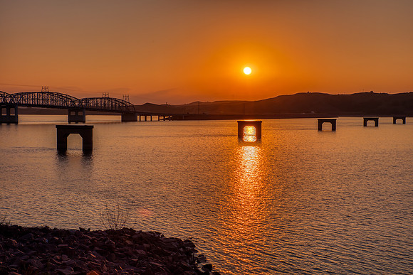 "Missouri River Sunset In Chamberlain"