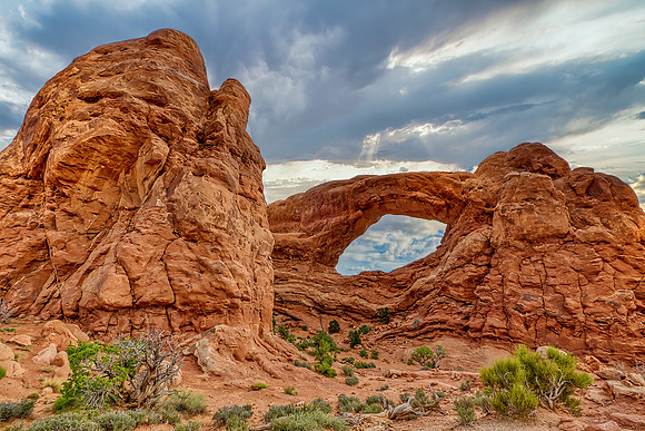 "Red Rocks & Clouds"