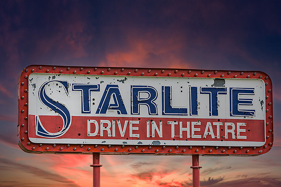 "Starlite Drive In Sign"