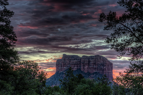 "Dawn Over Courthouse Butte"