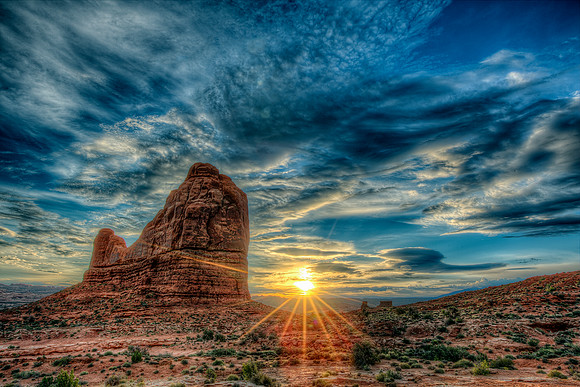 "Sunrise at Arches"